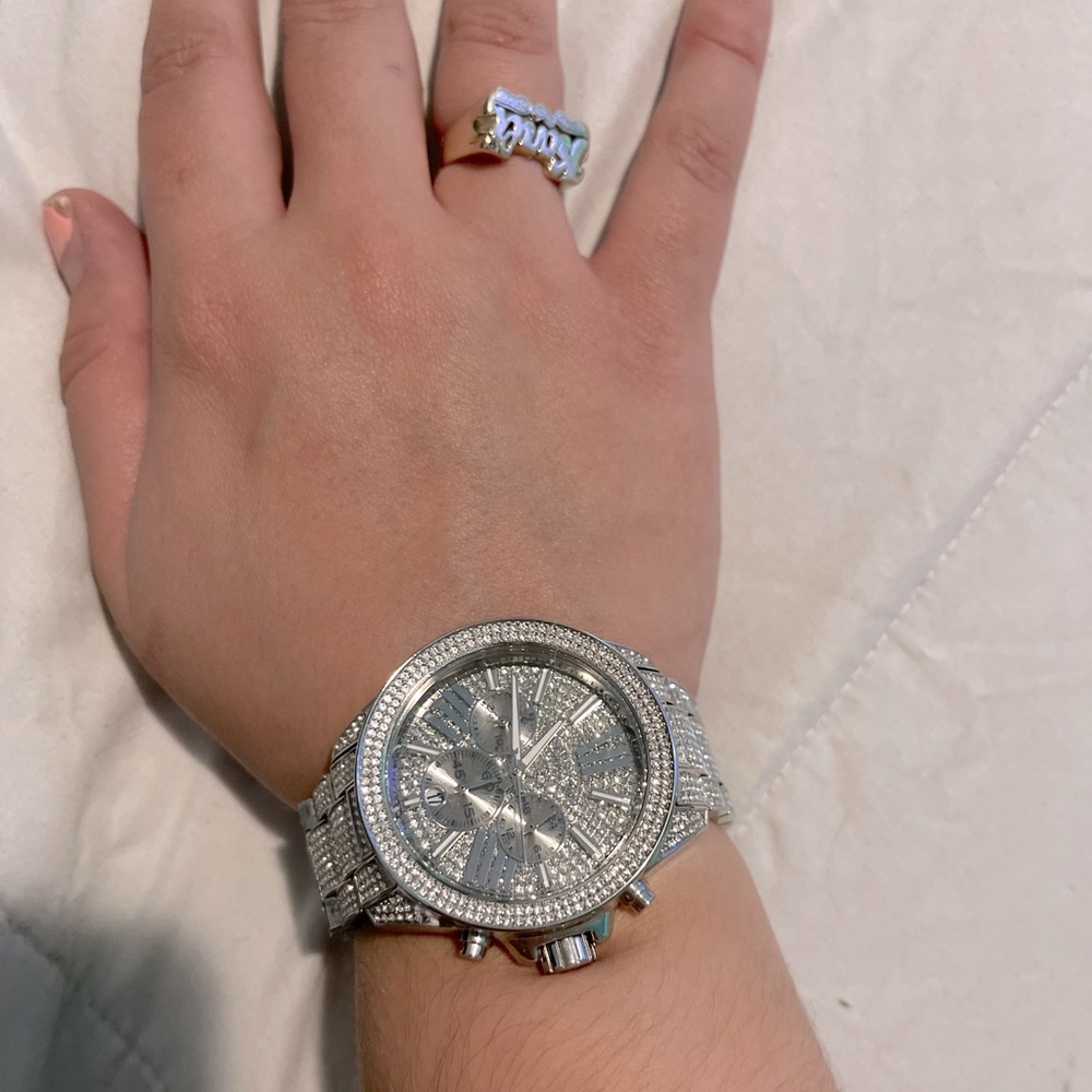 Michael Kors Women's Wren Chronograph
Crystal Pave Watch